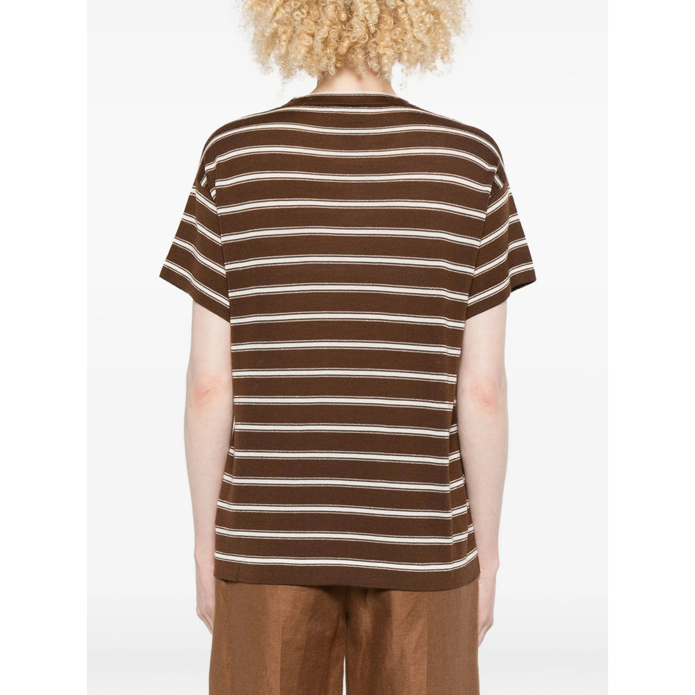 Brunello Cucinelli Brown Tops - T-Shirts & Jerseys Women BRUNELLO CUCINELLI
