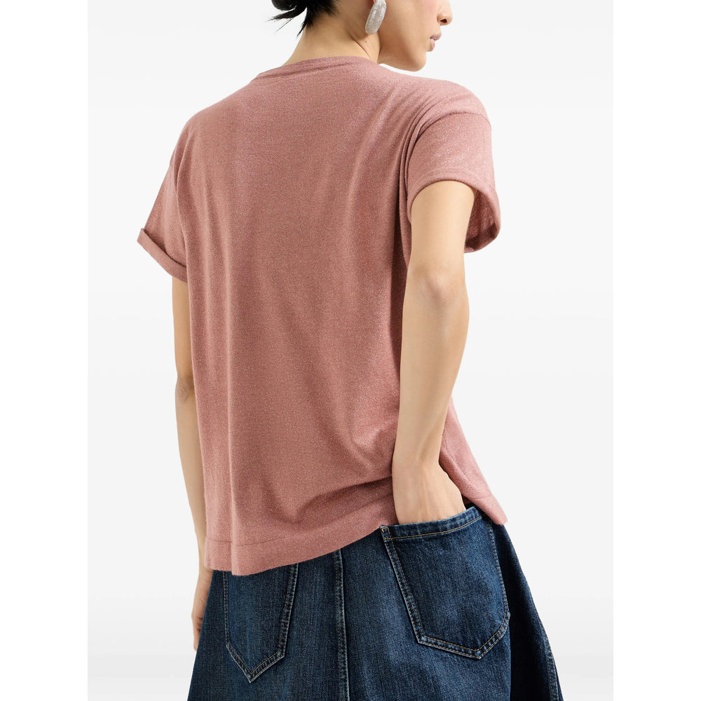 Brunello Cucinelli Pink Tops - T-Shirts & Jerseys Women BRUNELLO CUCINELLI