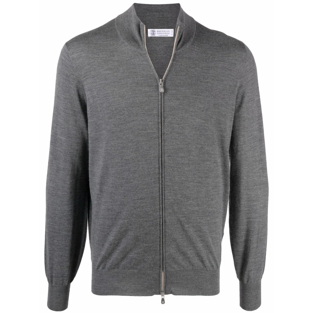 Brunello Cucinelli Grey Sweaters & Knitwear - Cardigans Men BRUNELLO CUCINELLI