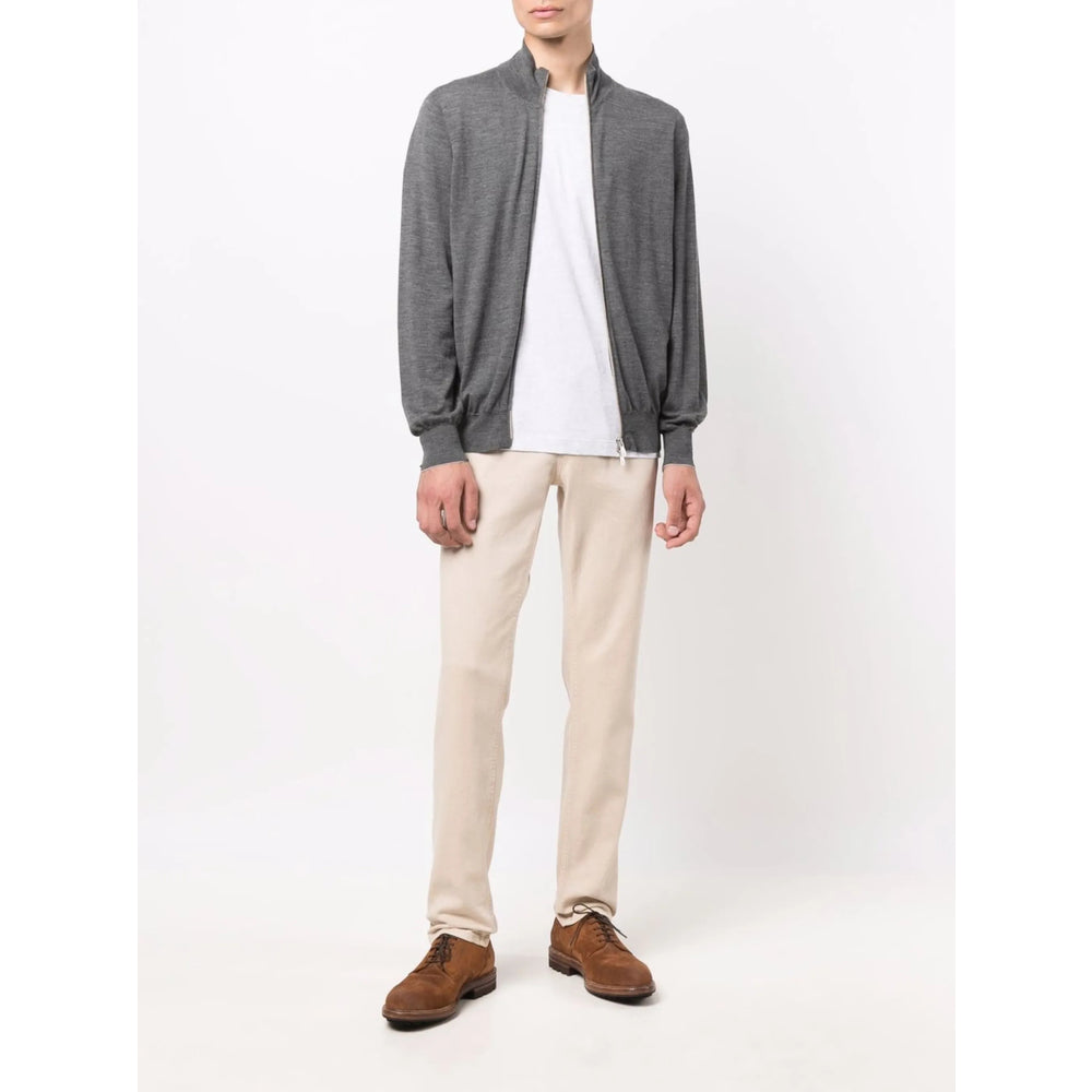 Brunello Cucinelli Grey Sweaters & Knitwear - Cardigans Men BRUNELLO CUCINELLI