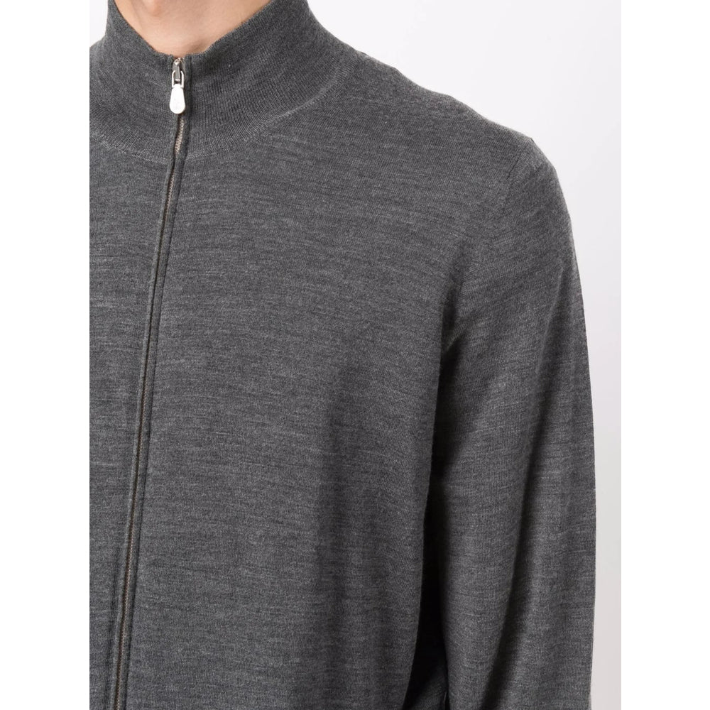Brunello Cucinelli Grey Sweaters & Knitwear - Cardigans Men BRUNELLO CUCINELLI