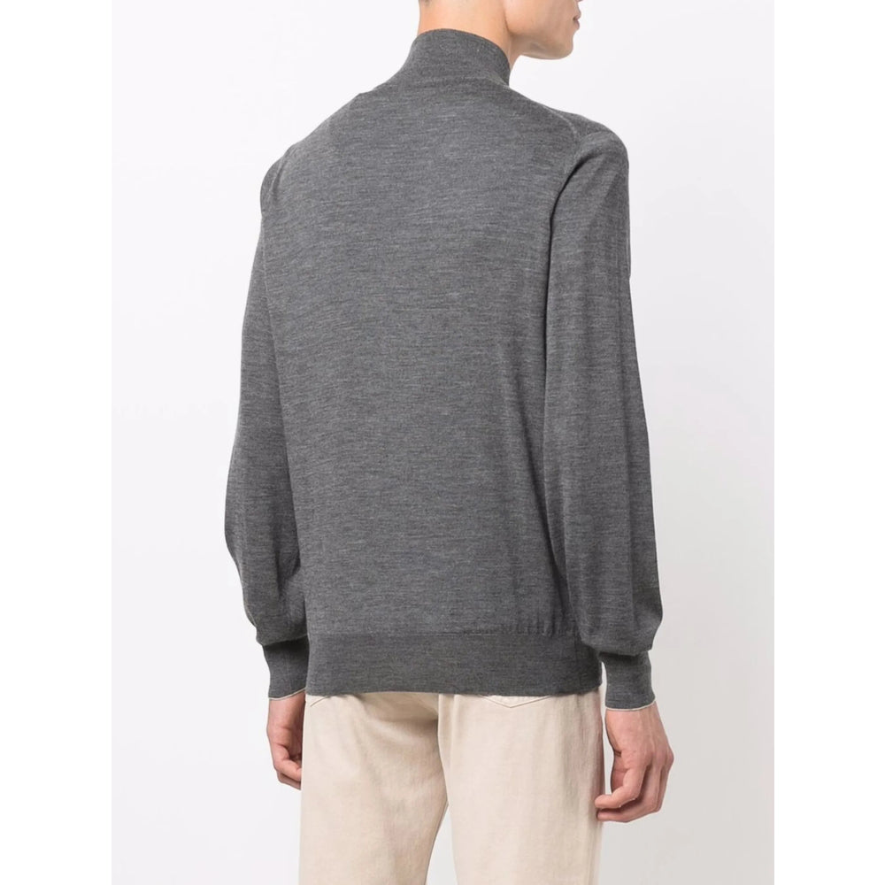 Brunello Cucinelli Grey Sweaters & Knitwear - Cardigans Men BRUNELLO CUCINELLI