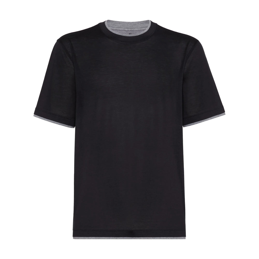 Brunello Cucinelli Black T-Shirts & Vests - T-Shirts Men BRUNELLO CUCINELLI