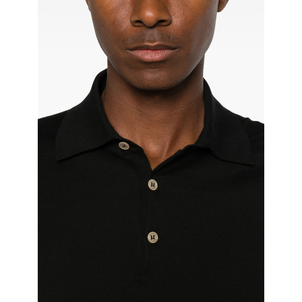 Brunello Cucinelli Black Polo Shirts Men BRUNELLO CUCINELLI