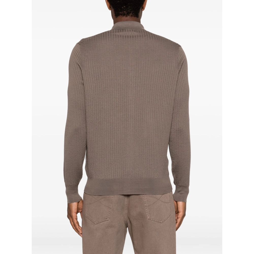 Brunello Cucinelli Brown Sweaters & Knitwear - Cardigans Men BRUNELLO CUCINELLI