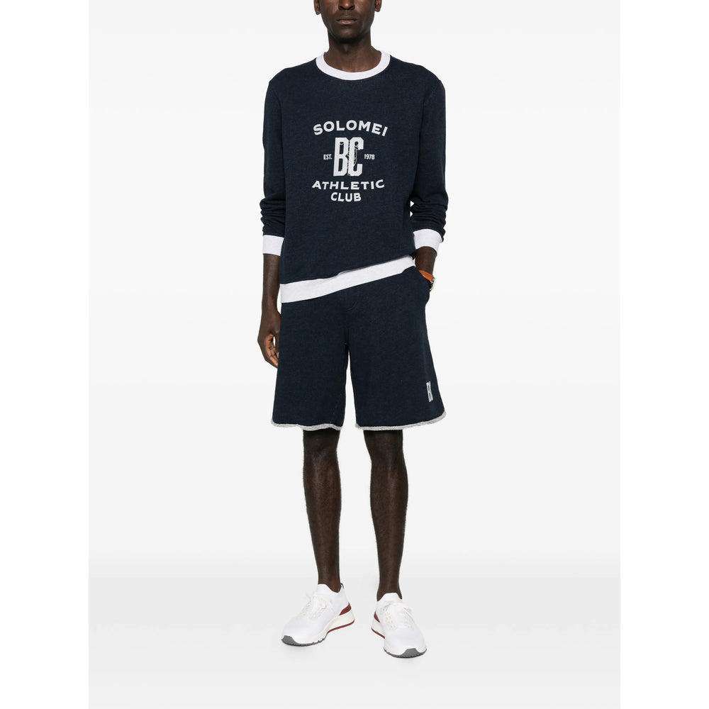 Brunello Cucinelli Blue Sweaters & Knitwear - Sweatshirts Men BRUNELLO CUCINELLI