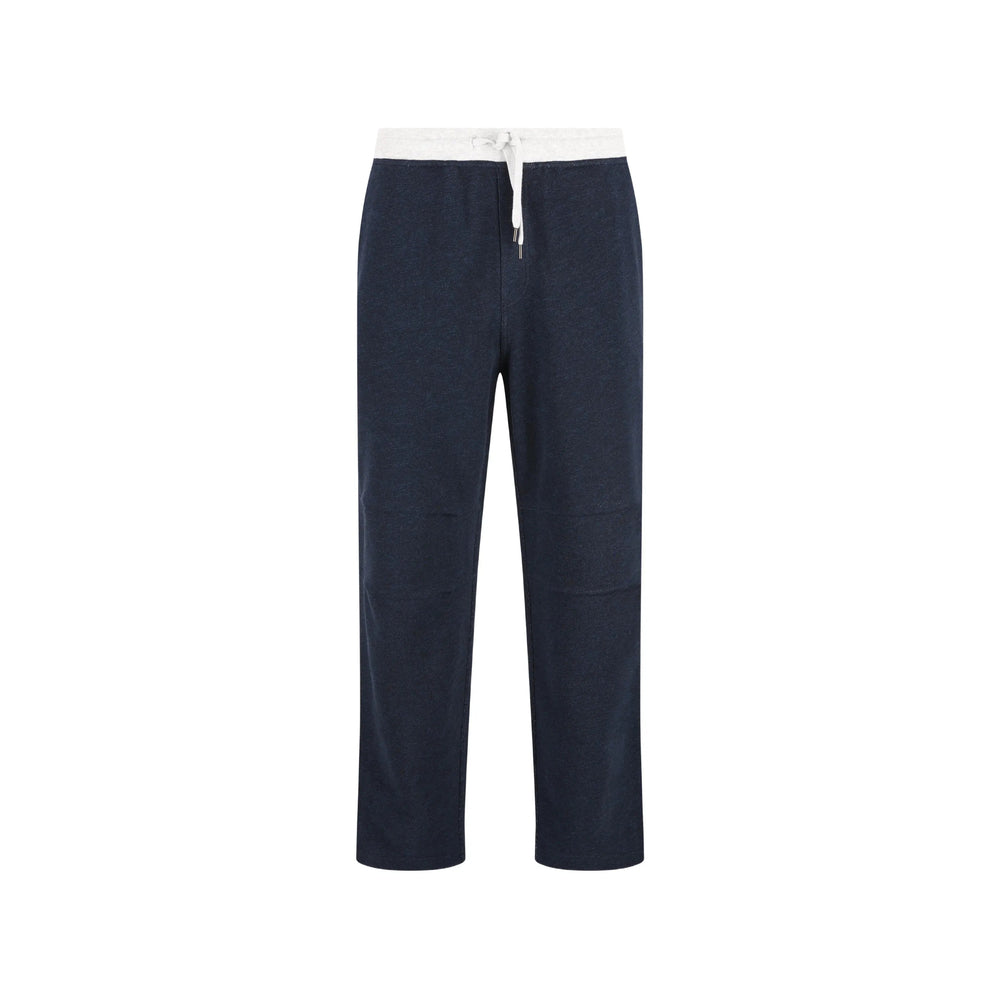 Brunello Cucinelli Blue Trousers - Regular & Straight-Leg Trousers Men BRUNELLO CUCINELLI