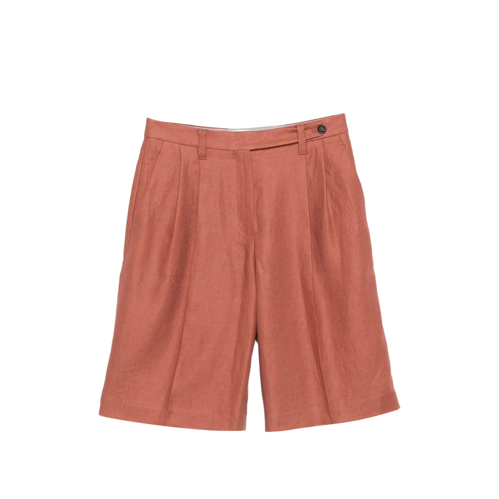 Brunello Cucinelli Orange Shorts - Knee-Length Shorts Women BRUNELLO CUCINELLI