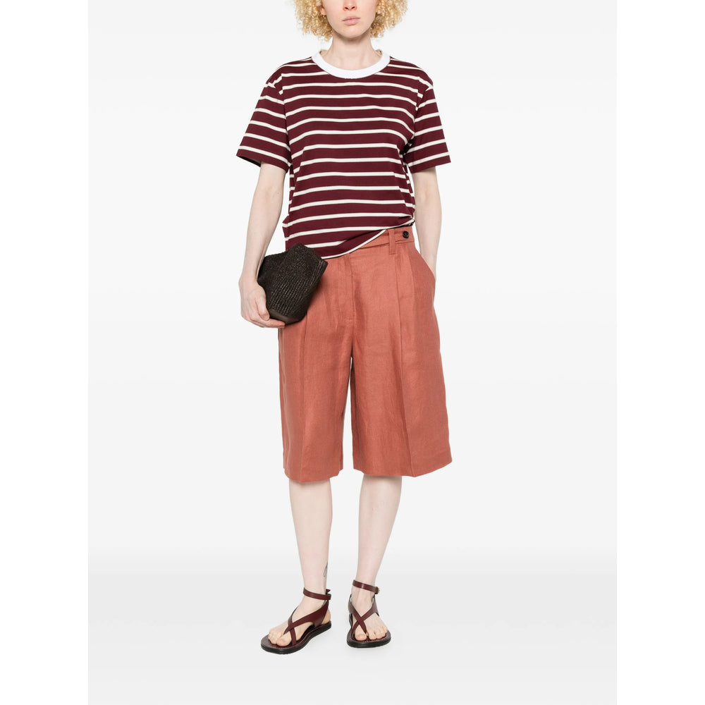 Brunello Cucinelli Orange Shorts - Knee-Length Shorts Women BRUNELLO CUCINELLI