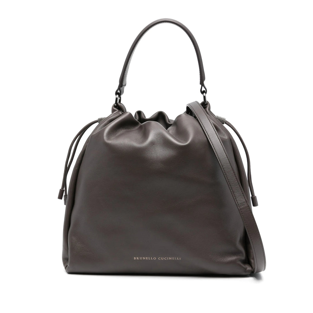 Brunello Cucinelli Grey Bucket Bags Women BRUNELLO CUCINELLI