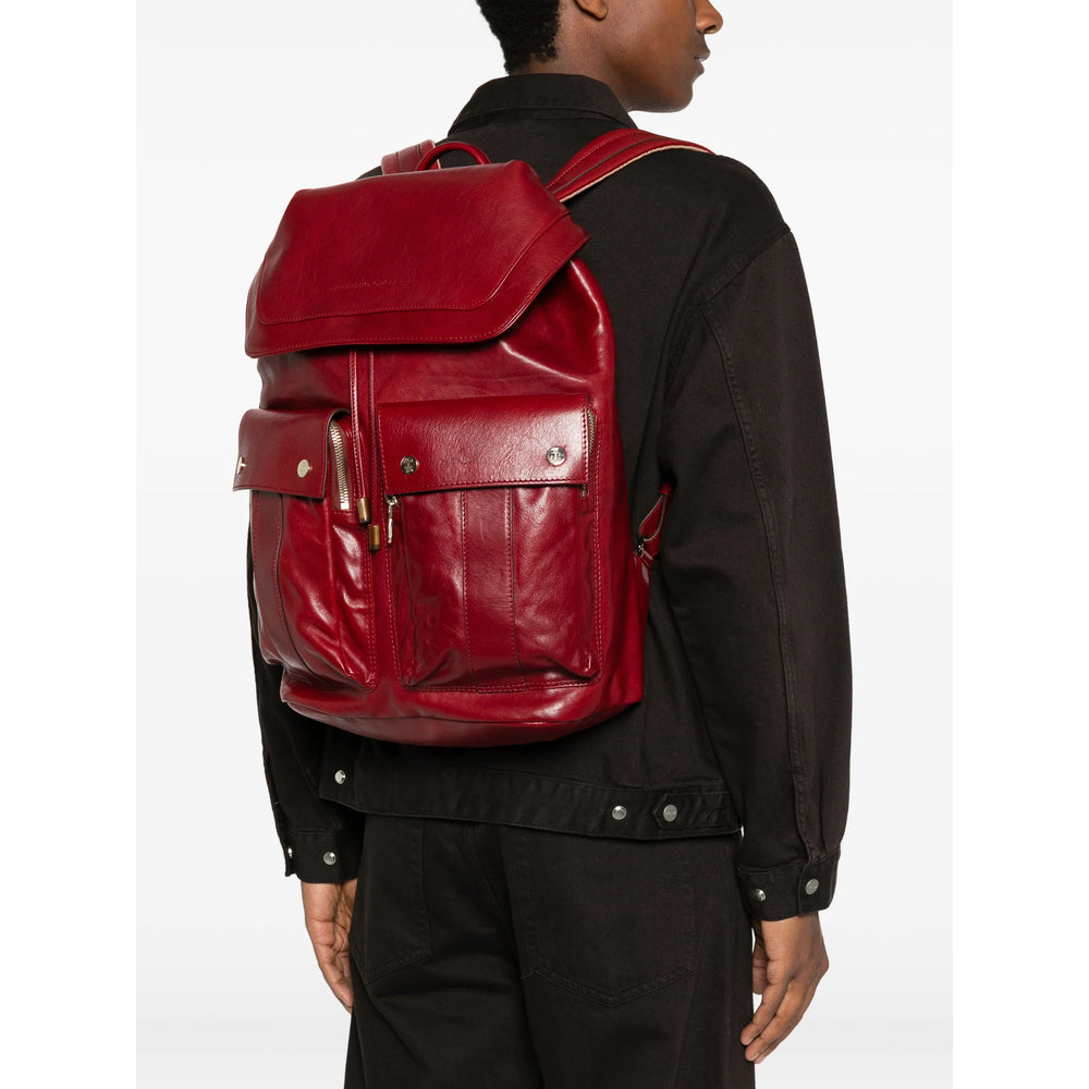Brunello Cucinelli Red Backpacks Men BRUNELLO CUCINELLI