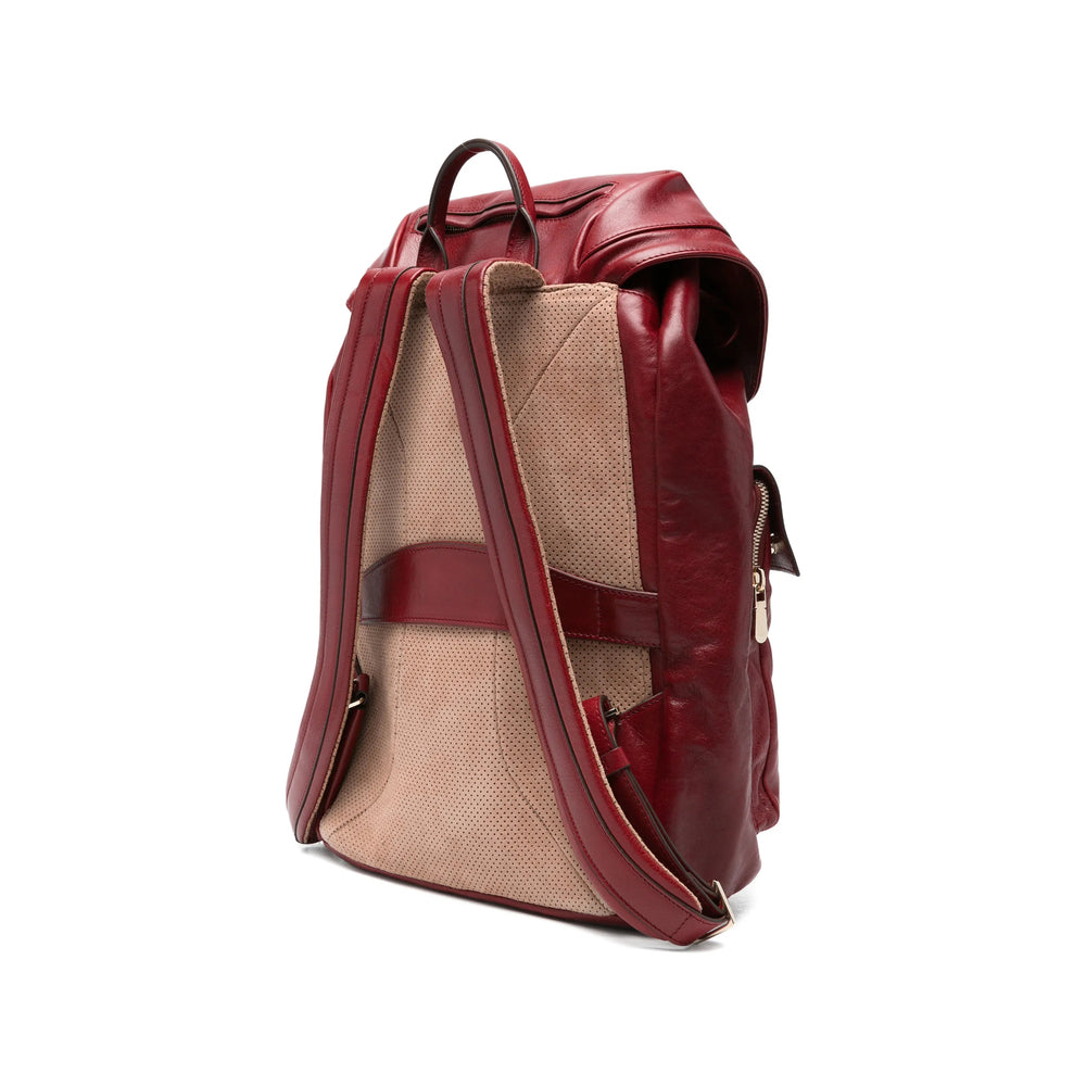 Brunello Cucinelli Red Backpacks Men BRUNELLO CUCINELLI