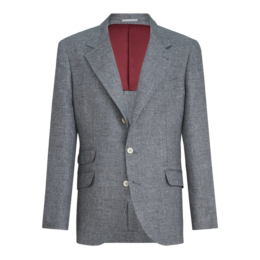 Brunello Cucinelli Grey Jackets - Blazers Men BRUNELLO CUCINELLI