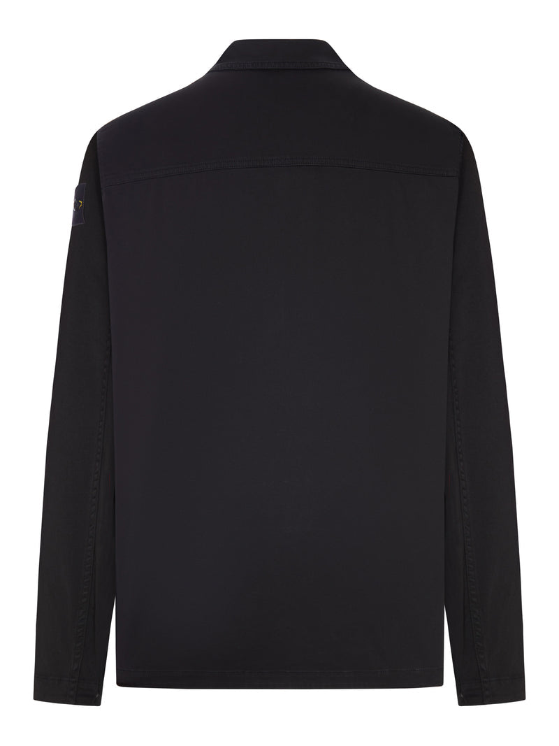 Stone Island Men Cotton Overshirt With Stone Island Badge STONE ISLAND