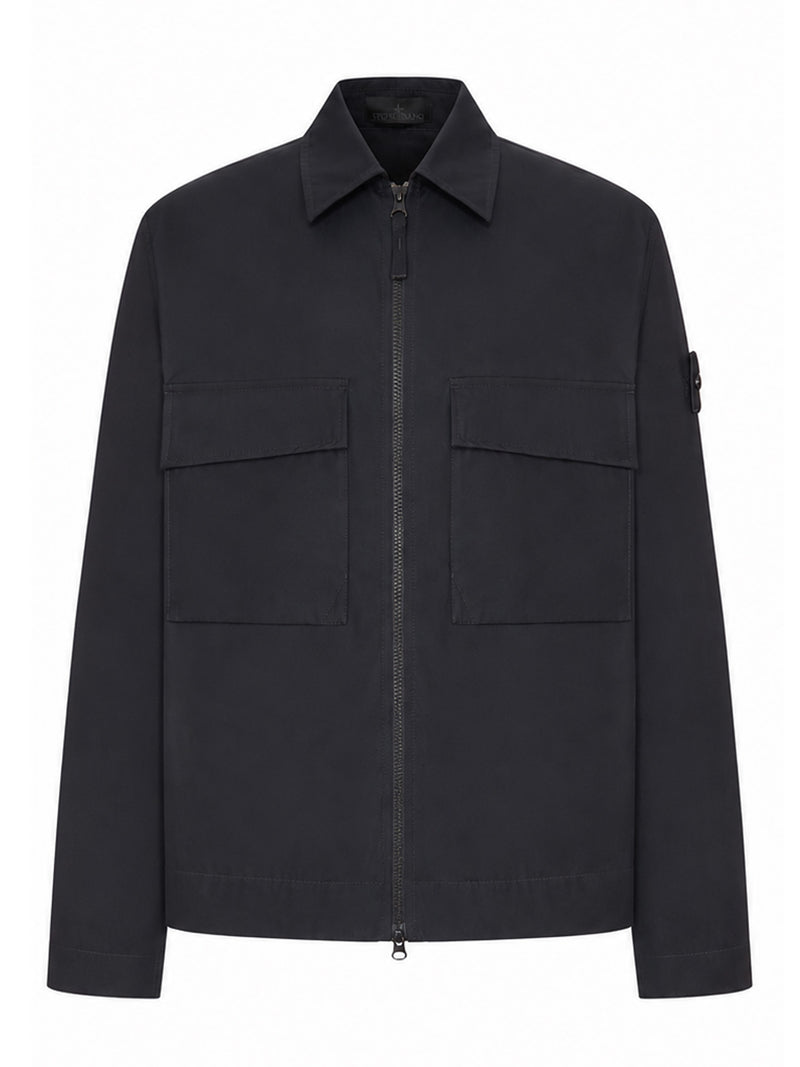 Stone Island Men Cotton Overshirt With Badge On The Sleeve STONE ISLAND