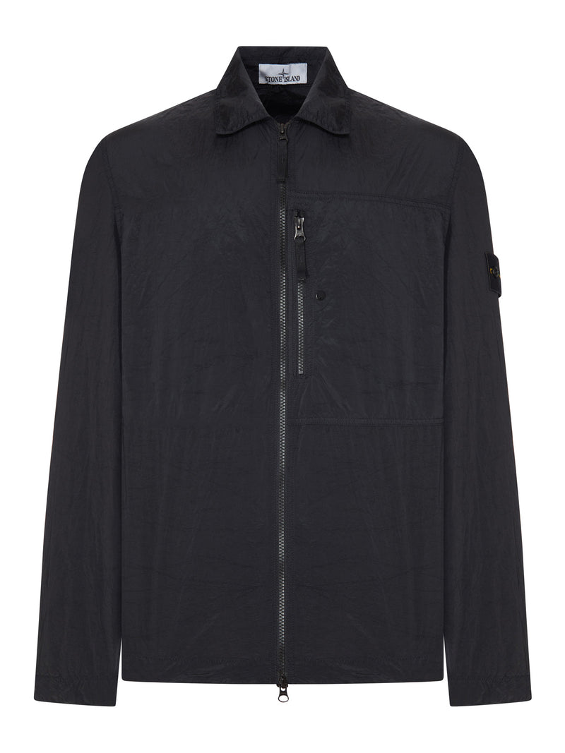 Stone Island Men Nylon Overshirt With Stone Island Badge STONE ISLAND