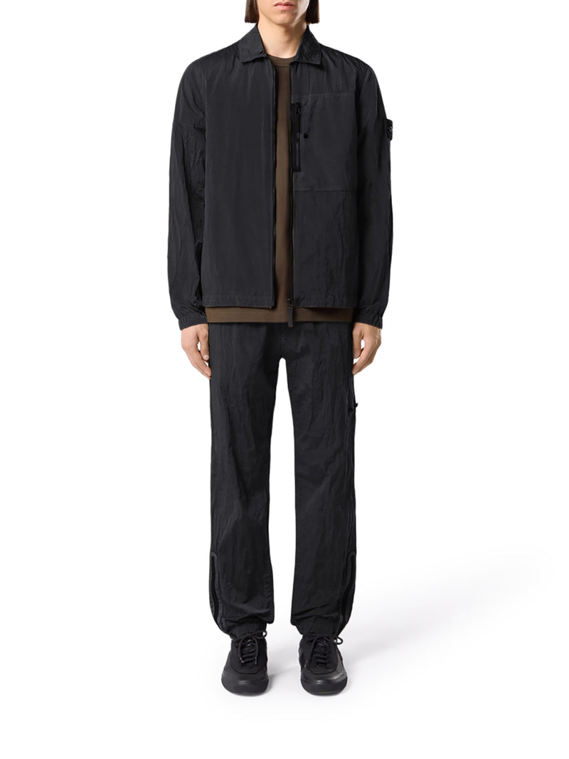 Stone Island Men Nylon Overshirt With Stone Island Badge STONE ISLAND