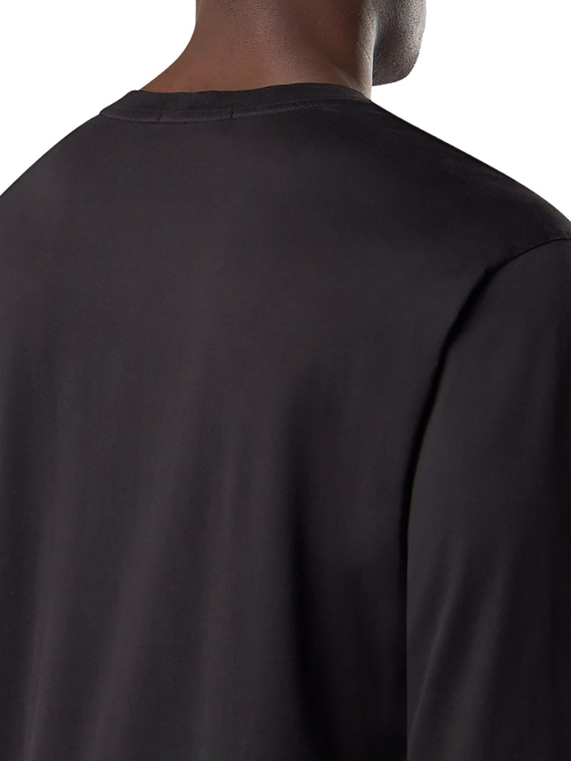 Stone Island Men Long Sleeve T-Shirt With Compass Patch STONE ISLAND