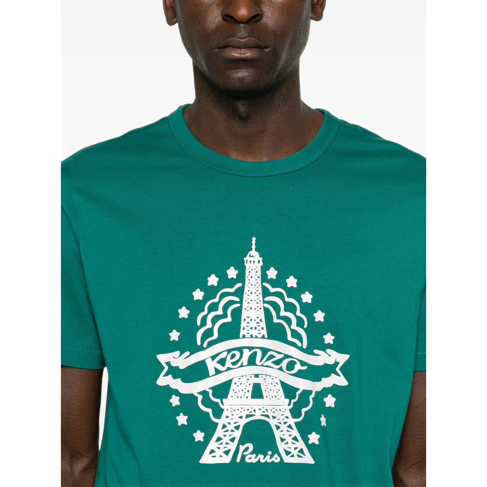 Kenzo Green T-Shirts & Vests - T-Shirts Men KENZO