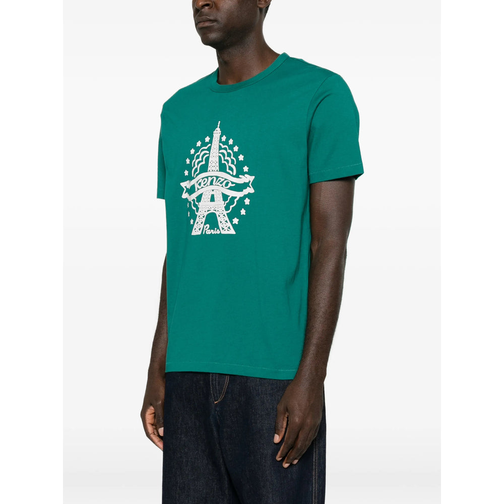 Kenzo Green T-Shirts & Vests - T-Shirts Men KENZO