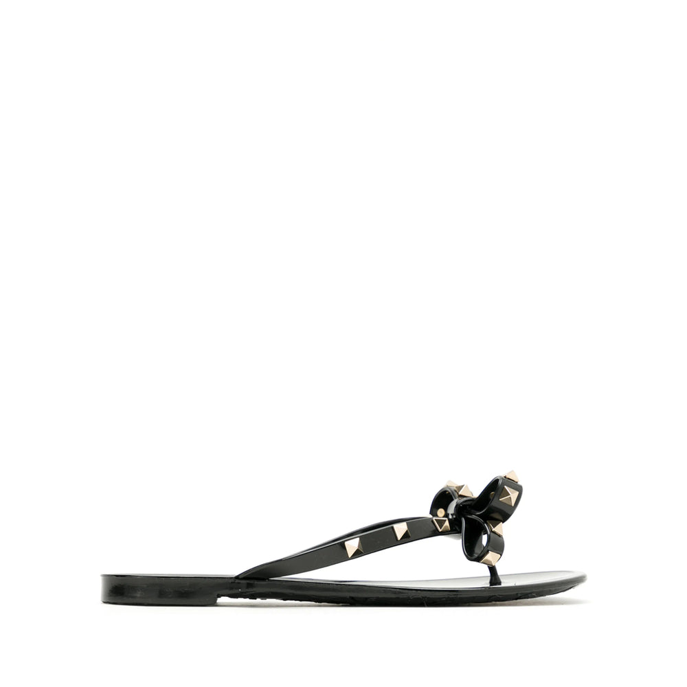 Valentino Garavani Black Flip-Flops & Slides Women VALENTINO GARAVANI