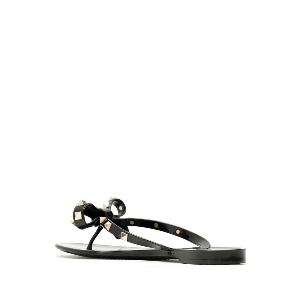 Valentino Garavani Black Flip-Flops & Slides Women VALENTINO GARAVANI