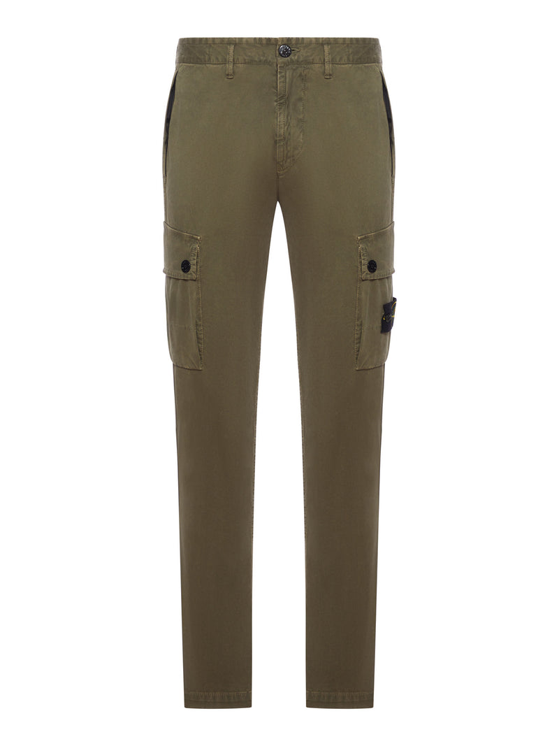 Stone Island Men Compass Logo Cargo Pants STONE ISLAND