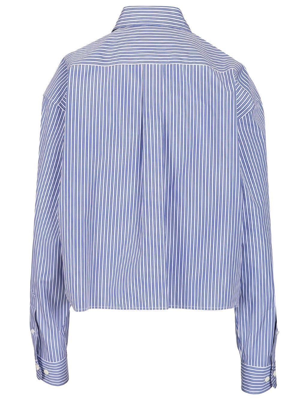 Miu Miu Women Poplin Shirt With Logo MIU MIU