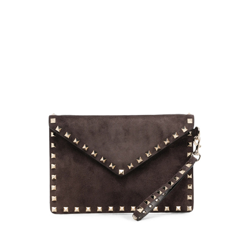 Valentino Garavani Brown Clutch Bags Women VALENTINO GARAVANI