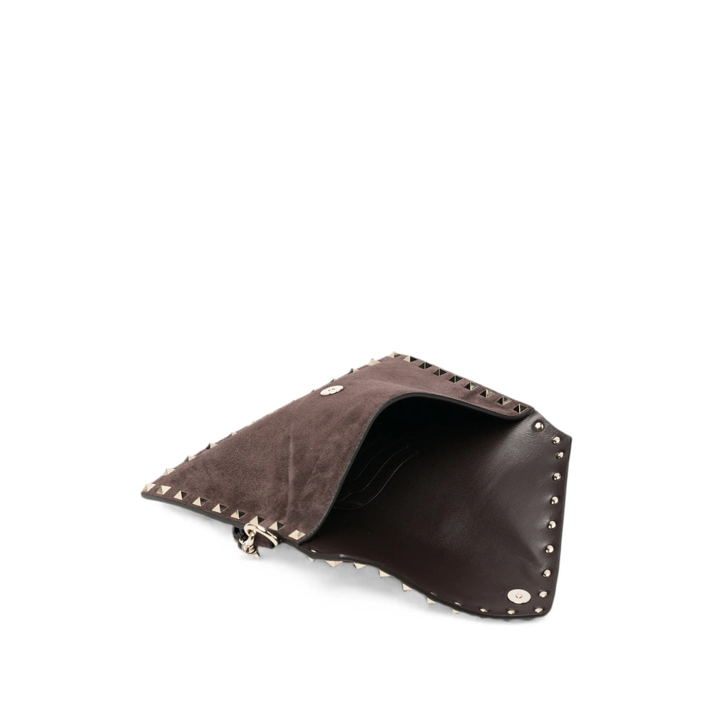 Valentino Garavani Brown Clutch Bags Women VALENTINO GARAVANI