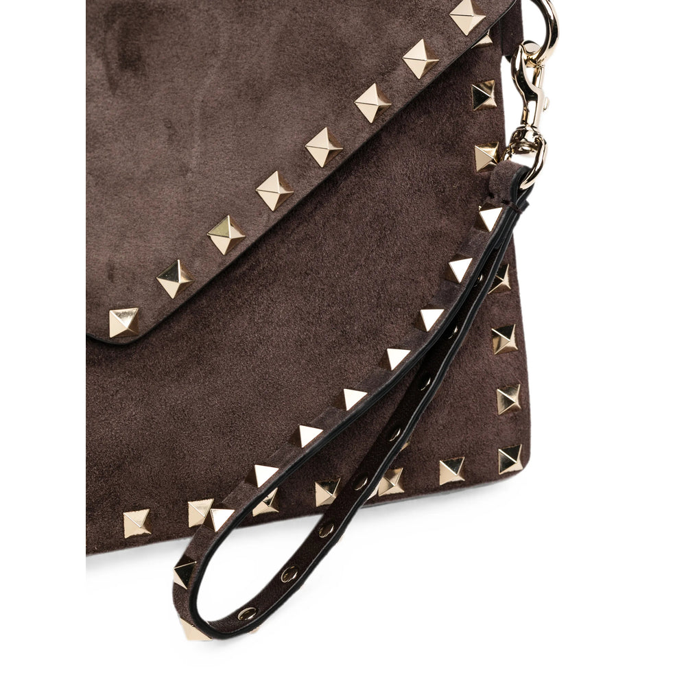 Valentino Garavani Brown Clutch Bags Women VALENTINO GARAVANI