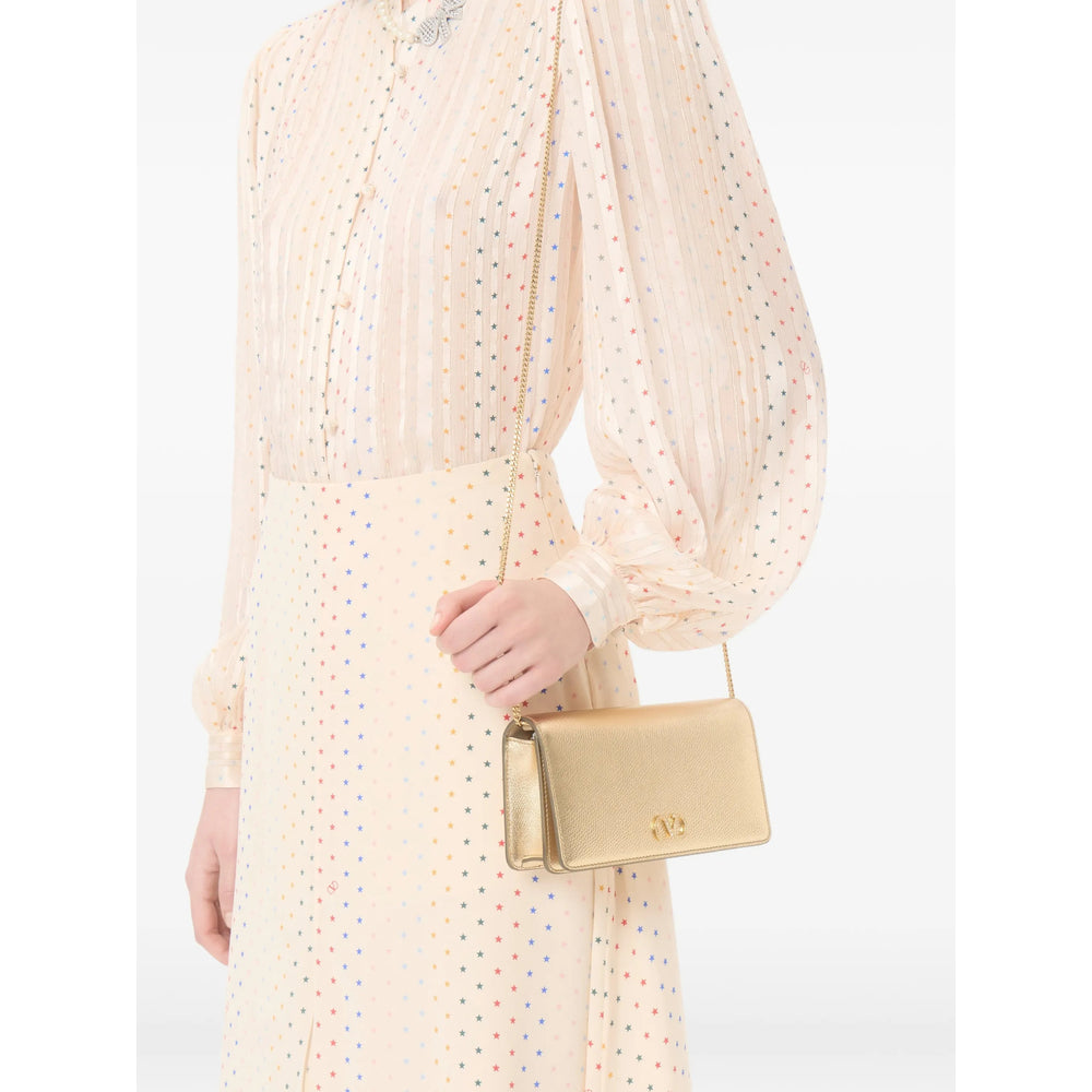 Valentino Garavani Gold Clutch Bags Women VALENTINO GARAVANI