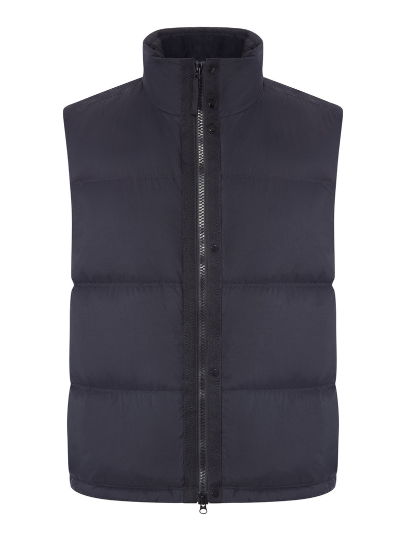 Stone Island Men Quilted Nylon Down Vest With High Collar STONE ISLAND