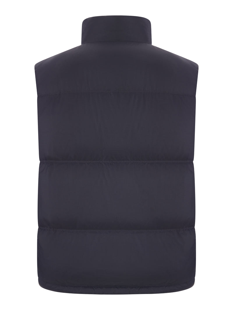 Stone Island Men Quilted Nylon Down Vest With High Collar STONE ISLAND