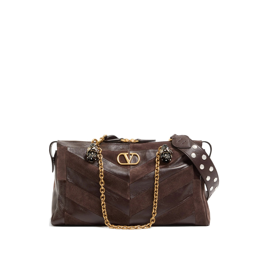 Valentino Garavani Brown Shoulder Bags Women VALENTINO GARAVANI