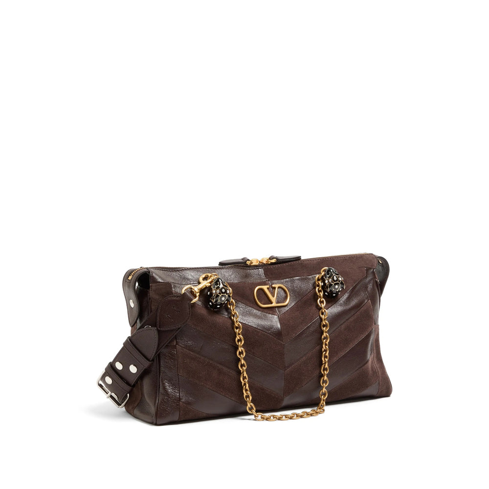 Valentino Garavani Brown Shoulder Bags Women VALENTINO GARAVANI