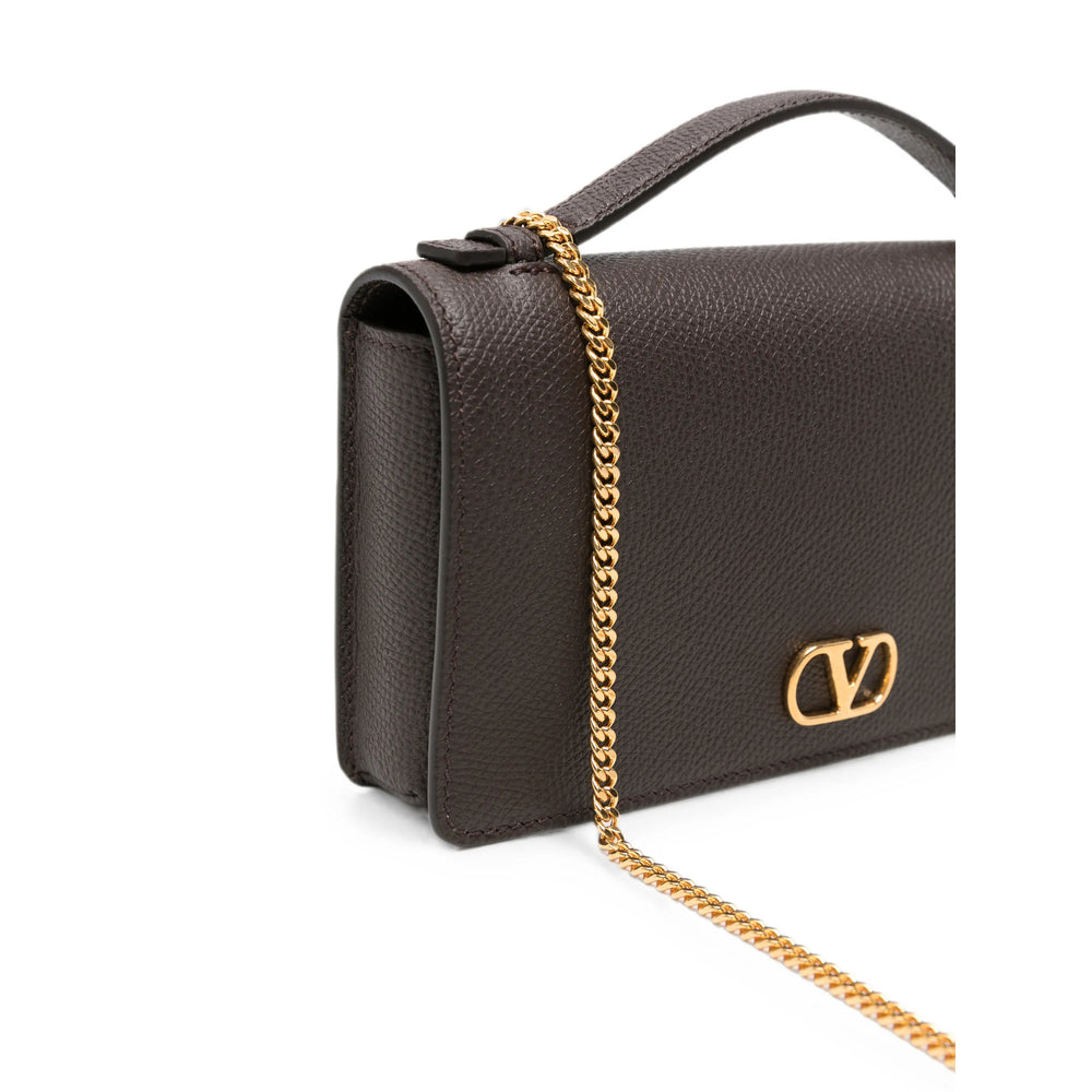 Valentino Garavani Brown Clutch Bags Women VALENTINO GARAVANI