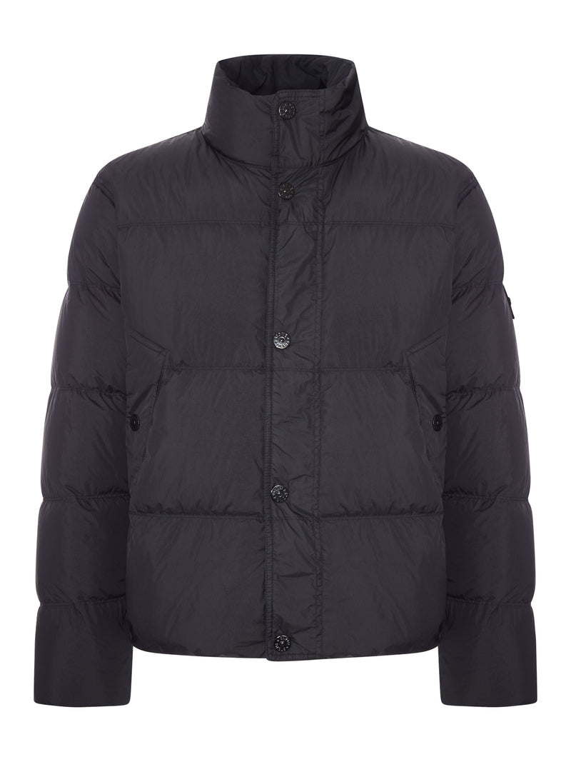 Stone Island Men Padded Down Jacket With High Collar STONE ISLAND