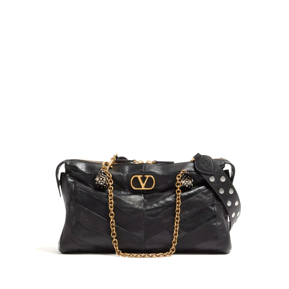 Valentino Garavani Black Shoulder Bags Women VALENTINO GARAVANI