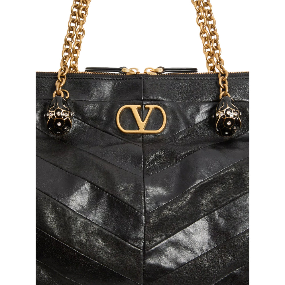 Valentino Garavani Black Shoulder Bags Women VALENTINO GARAVANI