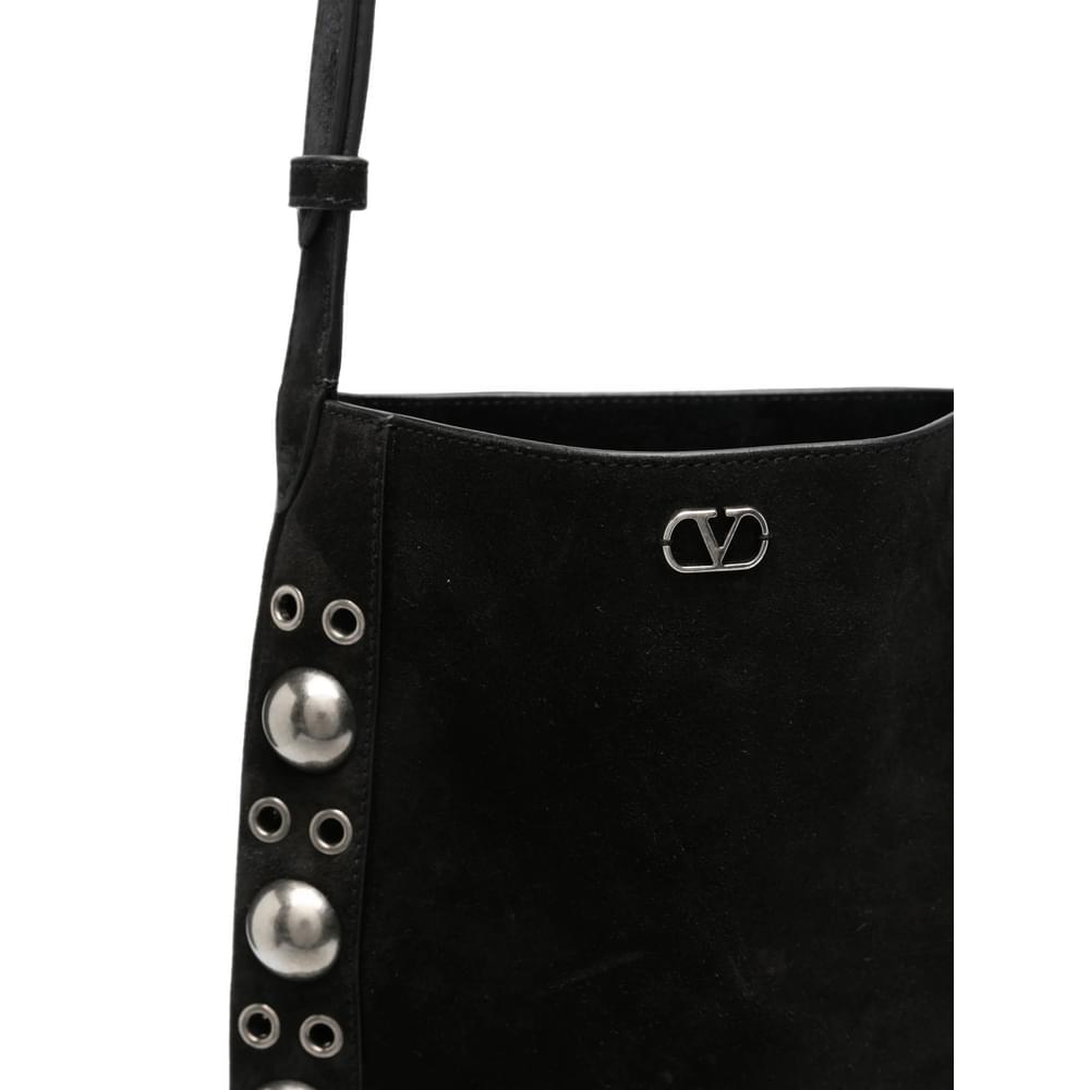 Valentino Garavani Black Shoulder Bags Men VALENTINO GARAVANI