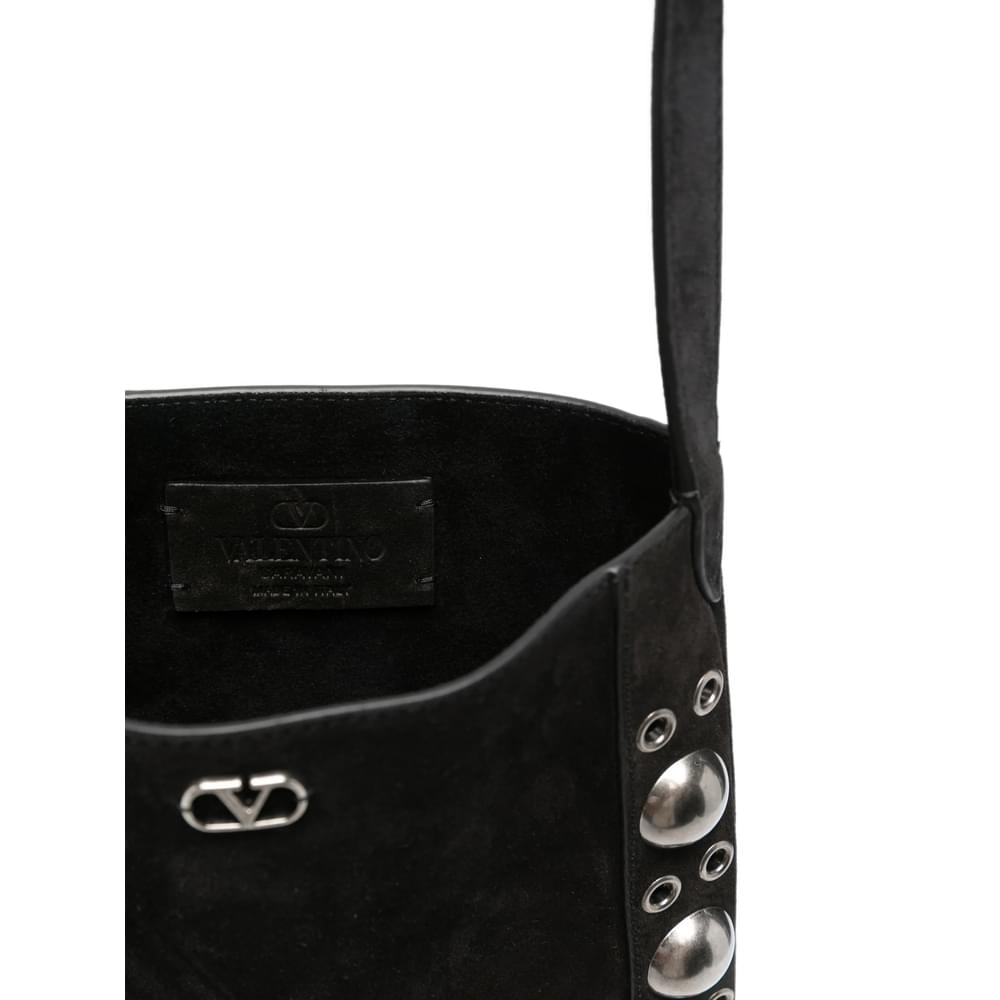 Valentino Garavani Black Shoulder Bags Men VALENTINO GARAVANI
