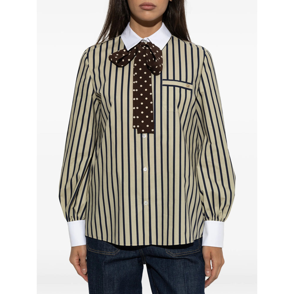 Valentino Neutrals Tops - Shirts Women VALENTINO