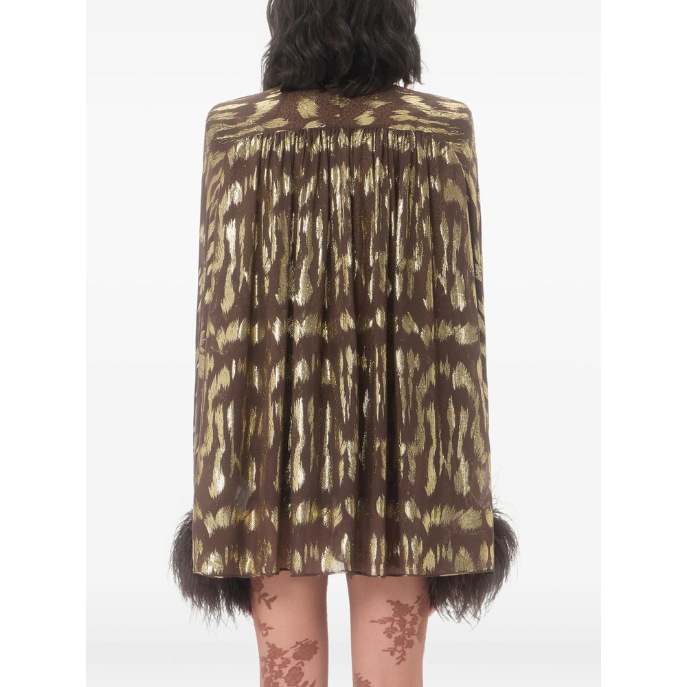Valentino Brown Tops - Shirts Women VALENTINO