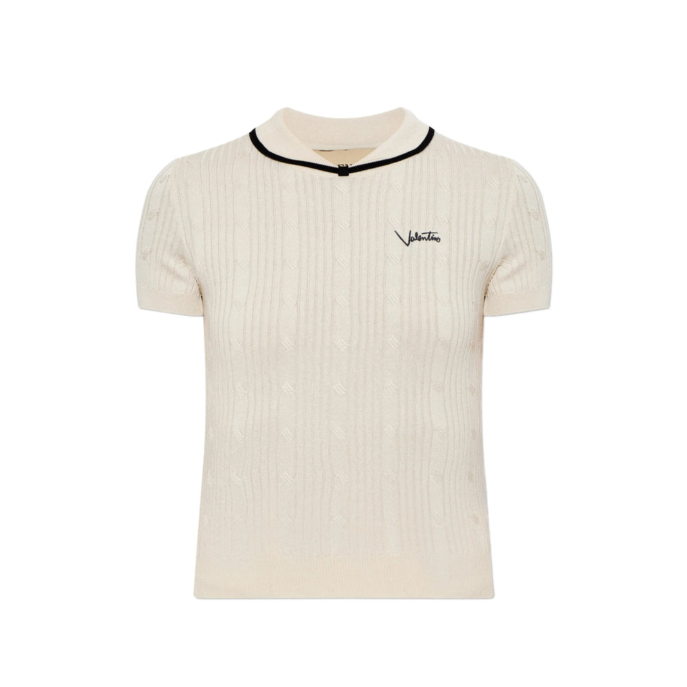 Valentino Neutrals Tops - T-Shirts & Jerseys Women VALENTINO