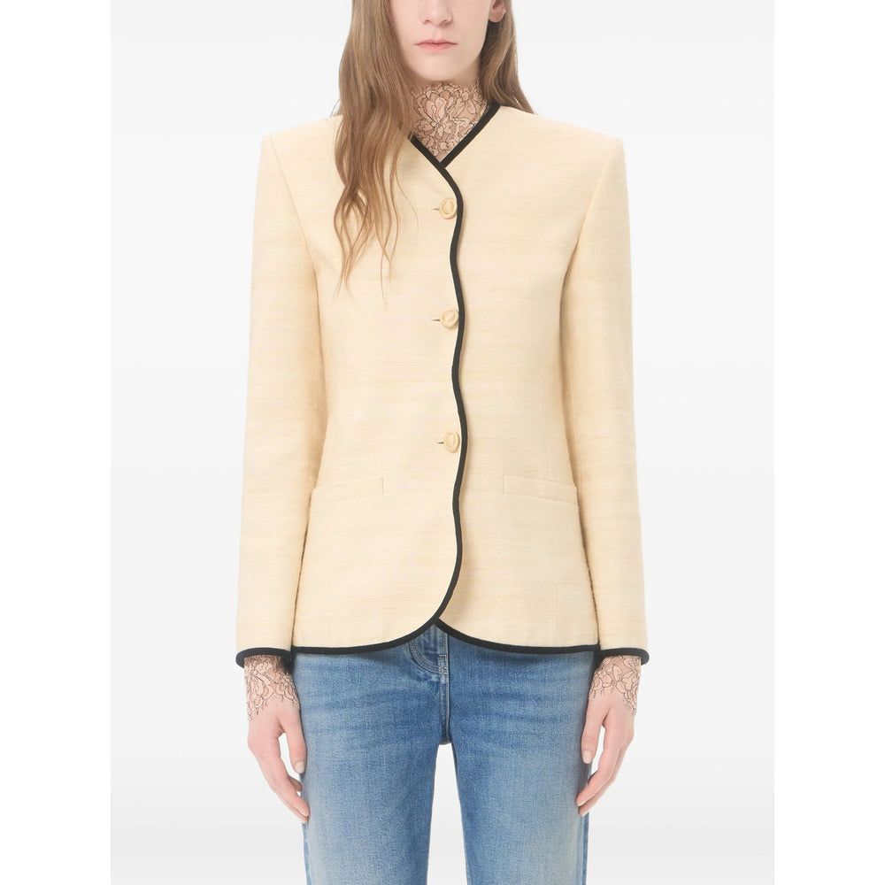 Valentino Neutrals Jackets - Blazers Women VALENTINO