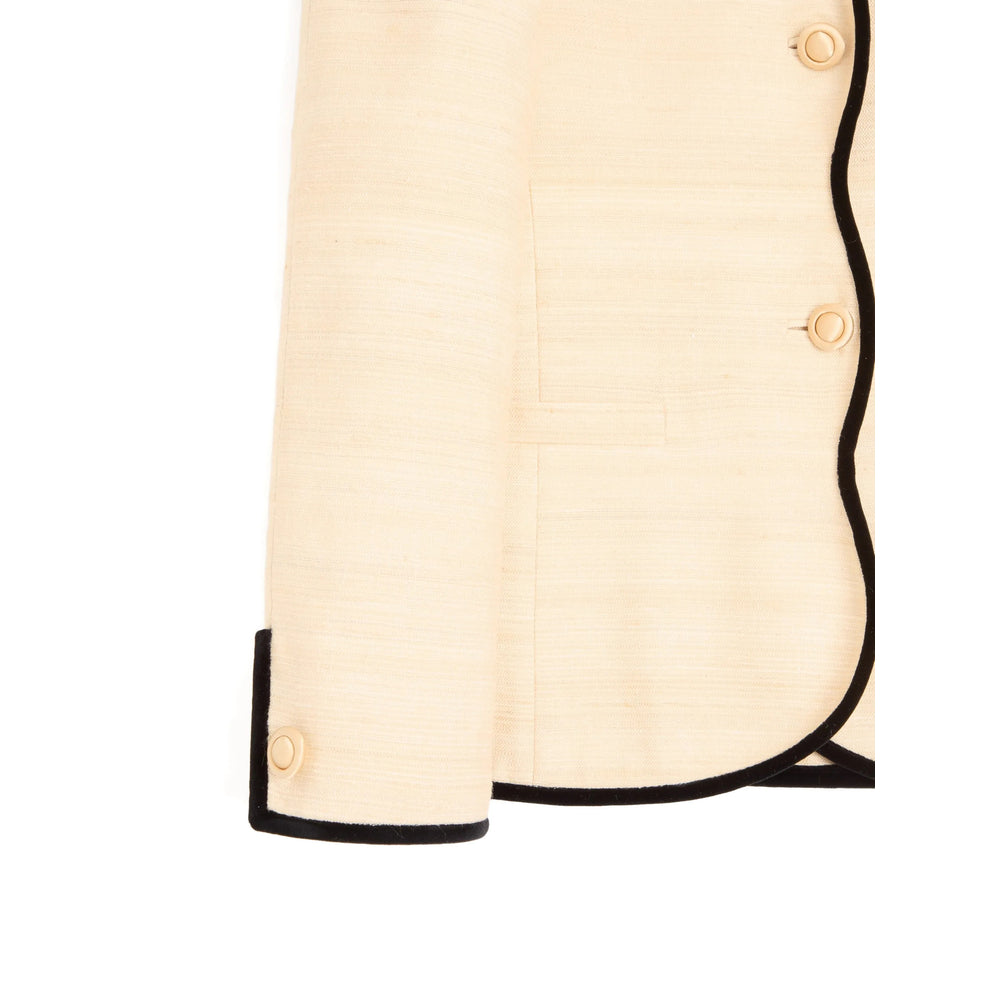 Valentino Neutrals Jackets - Blazers Women VALENTINO