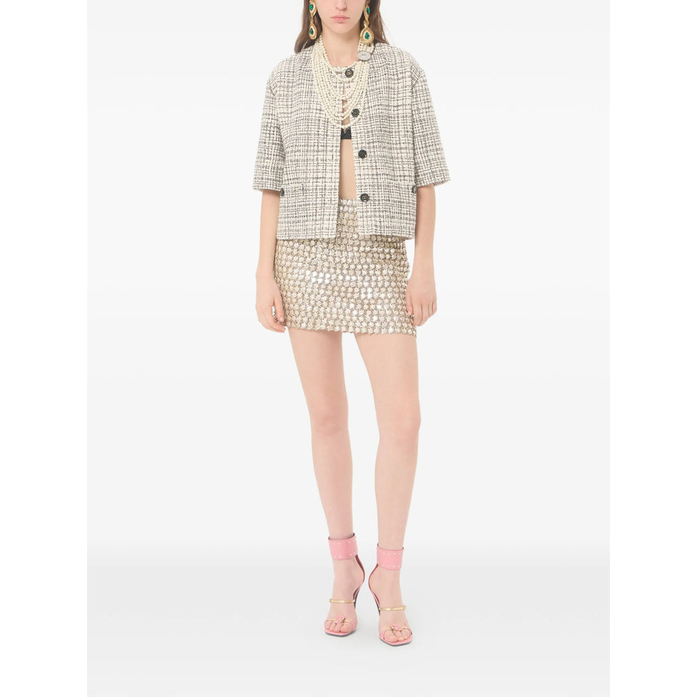 Valentino Neutrals Jackets - Tweed Jackets Women VALENTINO