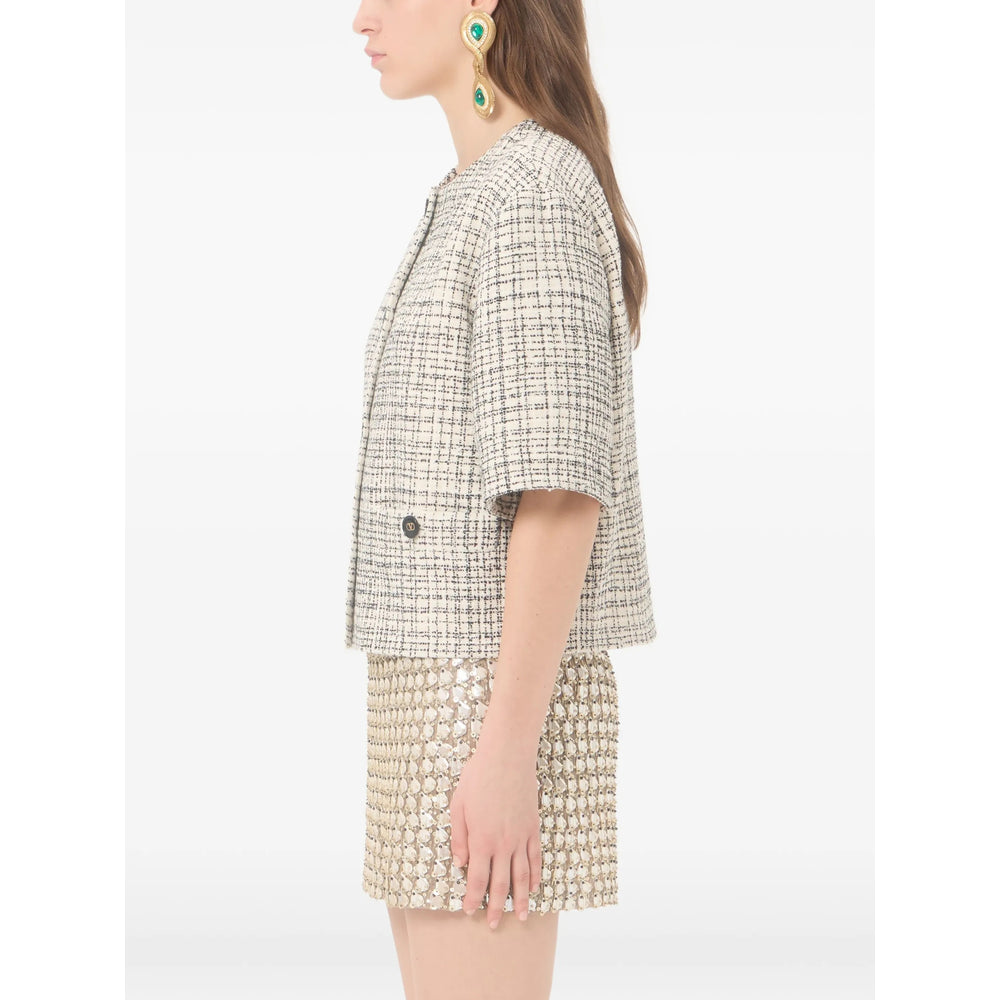 Valentino Neutrals Jackets - Tweed Jackets Women VALENTINO