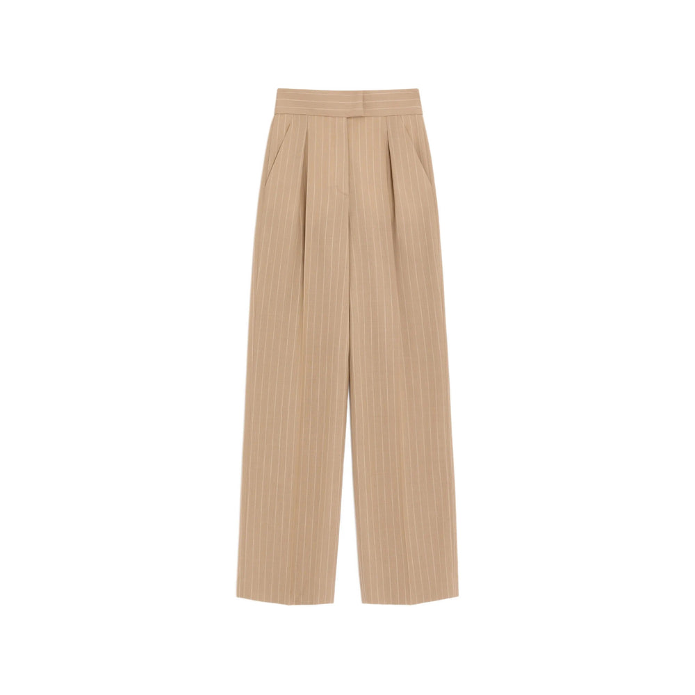 Valentino Neutrals Trousers - Straight Trousers Women VALENTINO